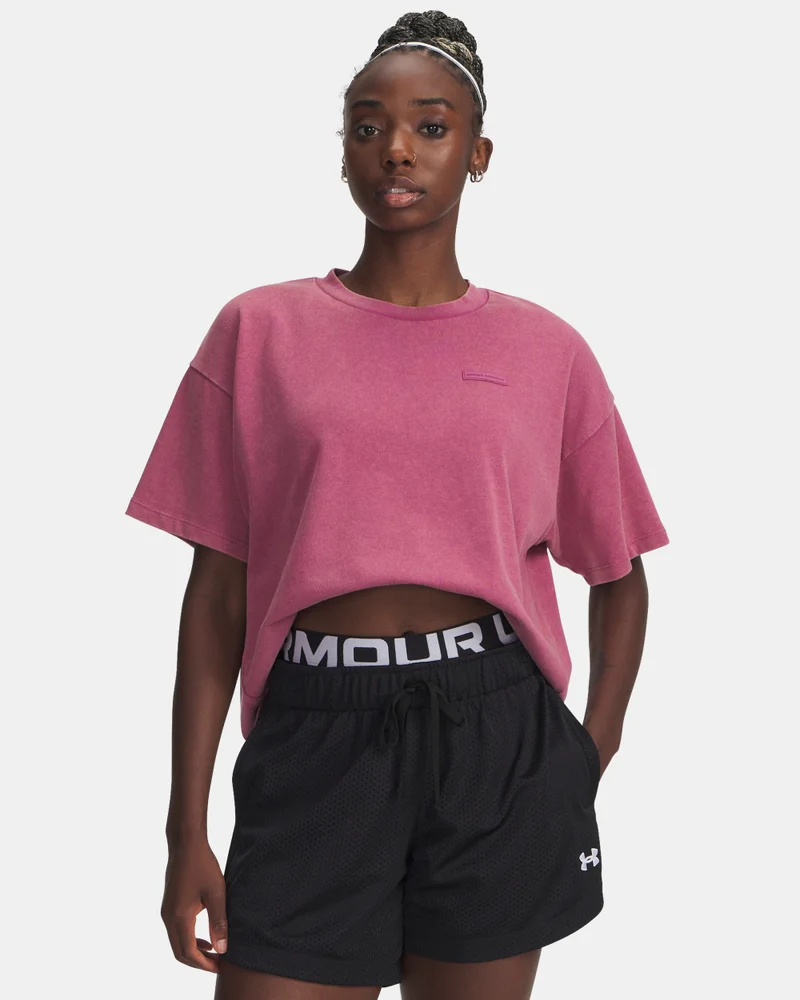 اندر ارمر تيشيرت نسائي ثقيل بقصة واسعة